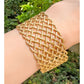 Buccellati - Estate 18k Yellow Gold Crepe de Chine Wide Bracelet
