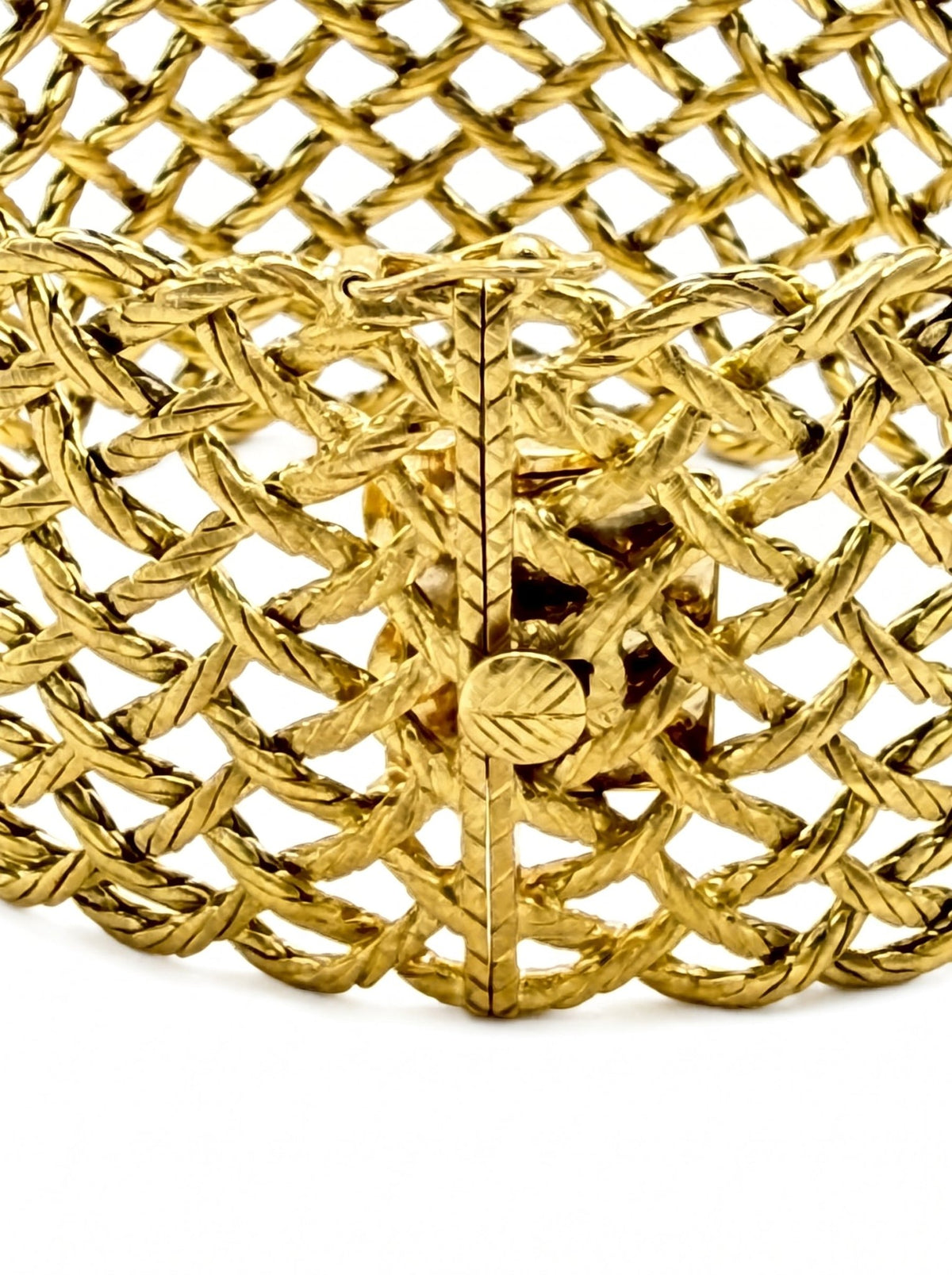 Buccellati - Estate 18k Yellow Gold Crepe de Chine Wide Bracelet