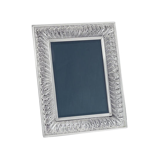 Buccellati - Medium Silver Rouche Linenfold Picture Frame