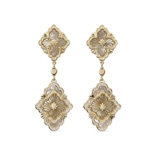 Buccellati - Mother - of - Pearl Diamond Opera Tulle Drop Earrings