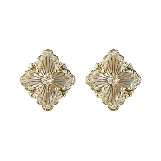 Buccellati - Mother - of - Pearl Diamond Opera Tulle Earrings