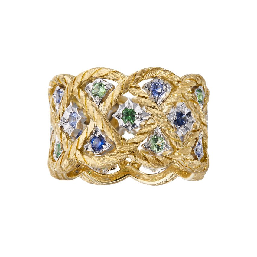 Buccellati - Multicolored Gemstone Étoilée Eternelle Ring