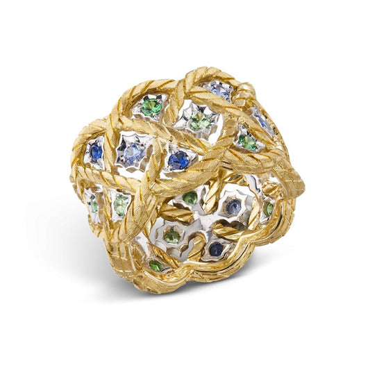 Buccellati - Multicolored Gemstone Étoilée Eternelle Ring