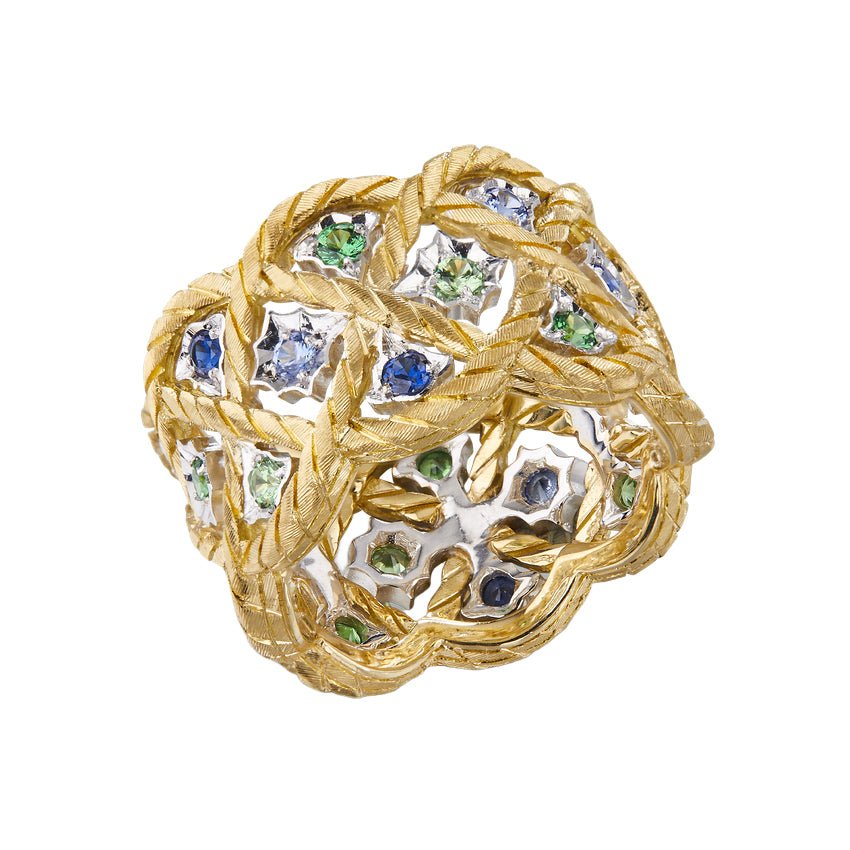 Buccellati - Multicolored Gemstone Étoilée Eternelle Ring