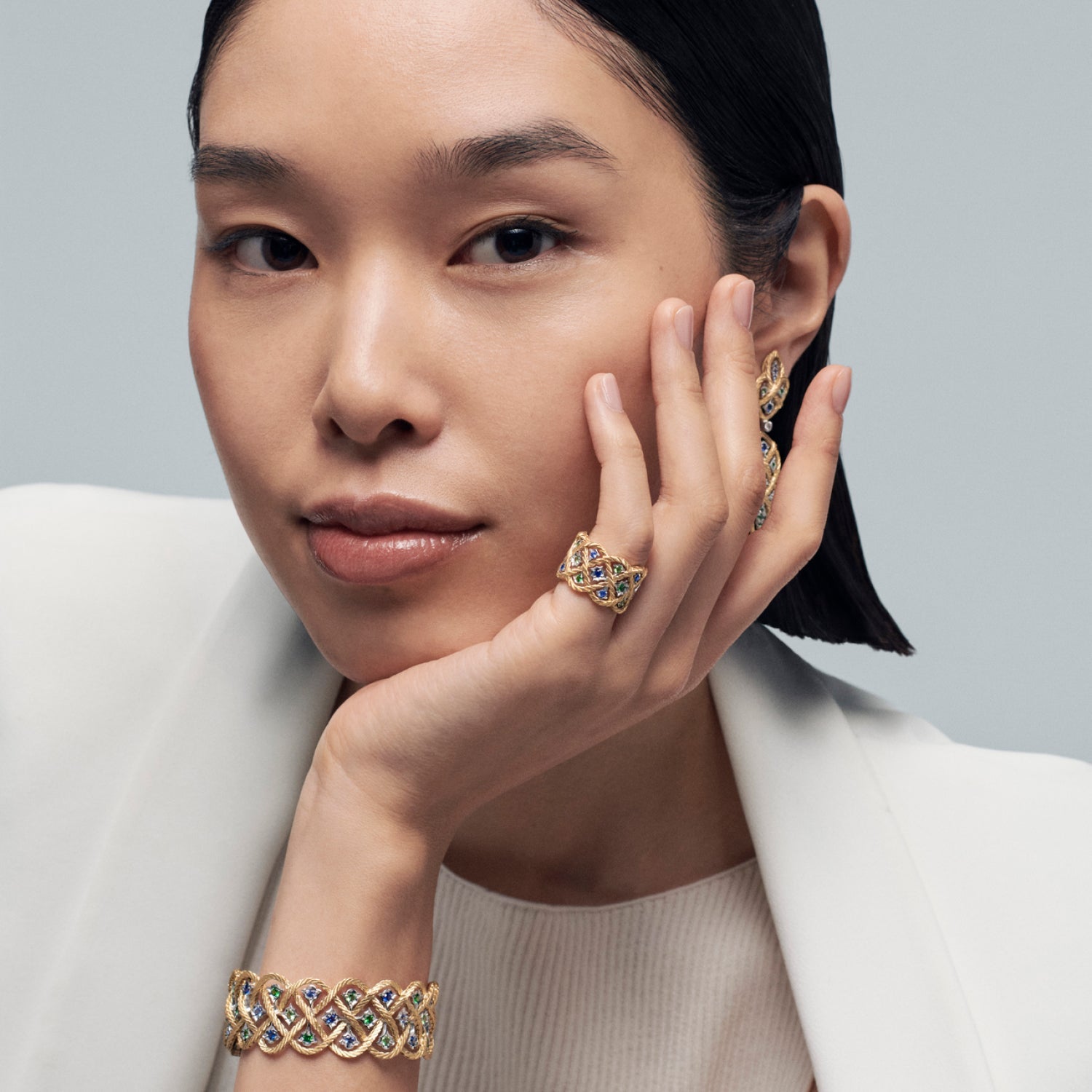 Buccellati - Multicolored Gemstone Étoilée Eternelle Ring