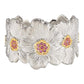 Buccellati - Silver Pink Sapphire Gardenia Cuff Bracelet