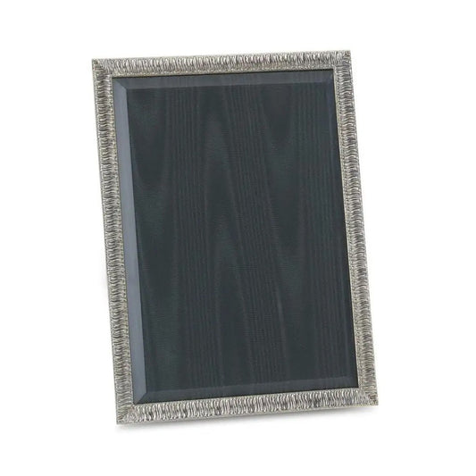 Buccellati - XL Silver Rouche Linenfold Narrow Picture Frame