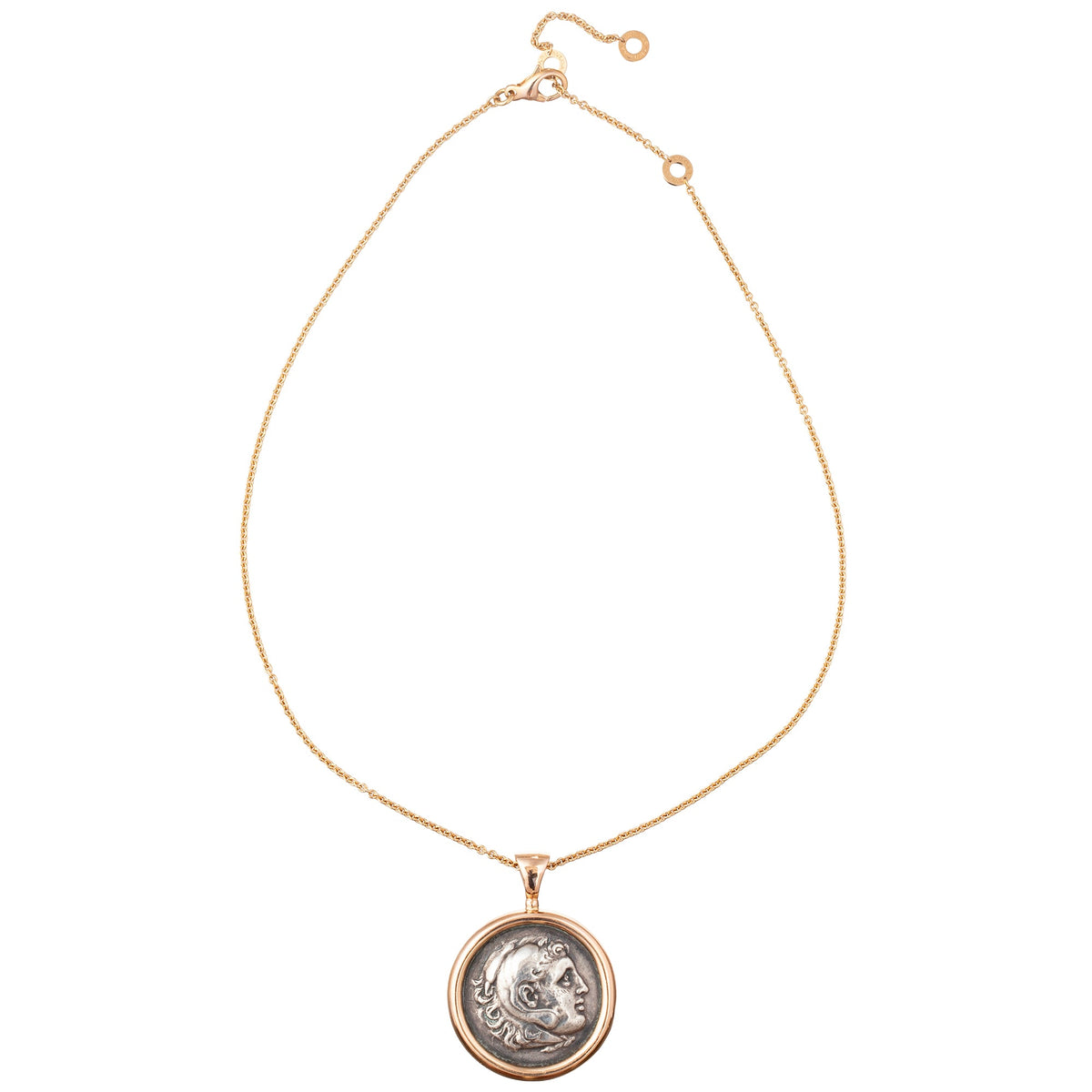 Bvlgari - 18k Rose Gold "Monete" Ancient Coin Pendant Necklace