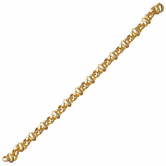 Bvlgari - 18k Yellow Gold Circular Link Bracelet
