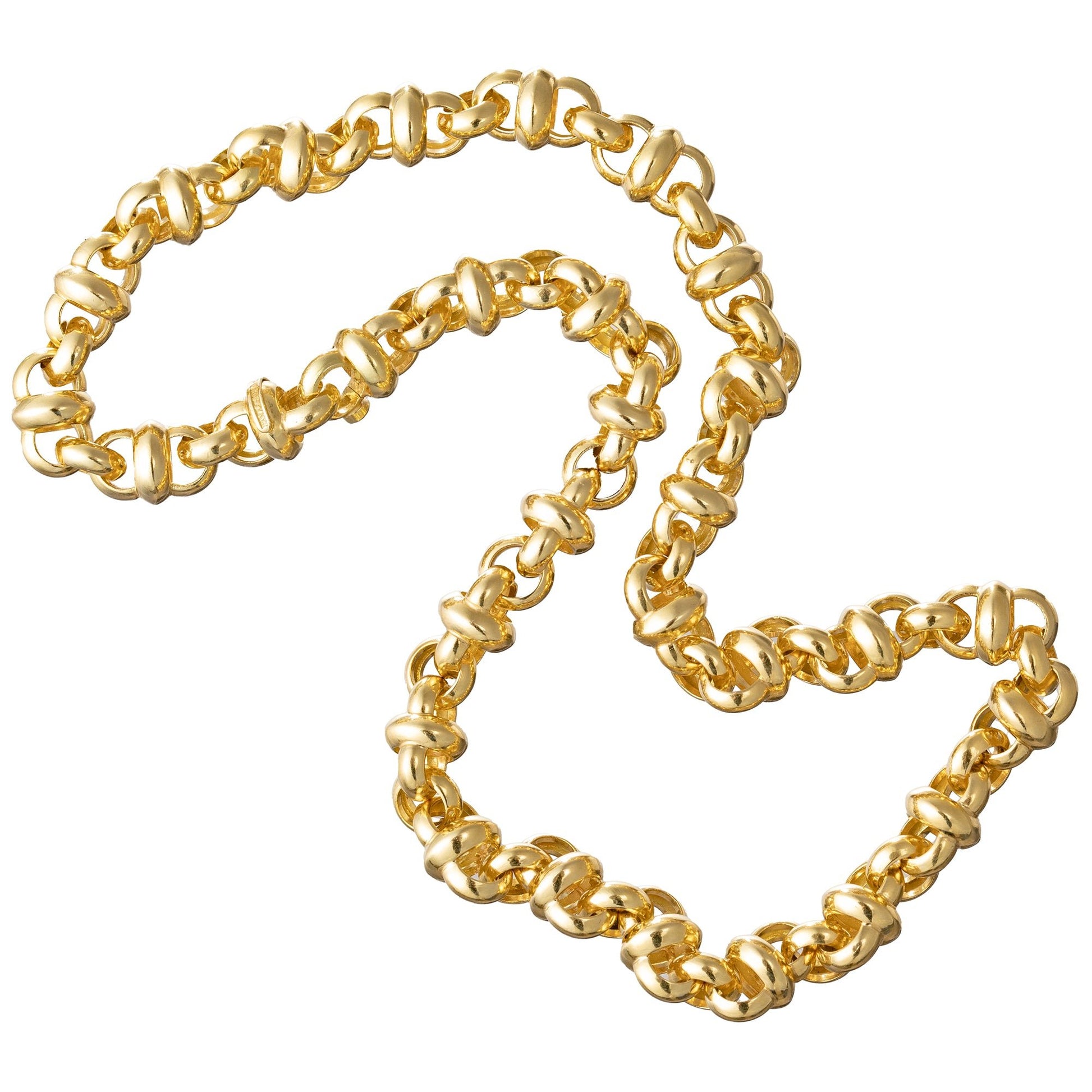 Bvlgari - 18k Yellow Gold Circular Link Necklace