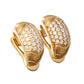 Bvlgari - 18k Yellow Gold Diamond Tronchetto Earrings