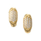 Bvlgari - 18k Yellow Gold Diamond Tronchetto Earrings