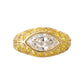 Bvlgari - White & Yellow Diamond Bombé Dress Ring