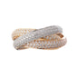 Cartier - 18k Tricolored Gold Diamond Medium Trinity Ring