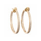 Cartier - 18k Yellow Gold Diamond Hoop Earrings (1.80tcw)