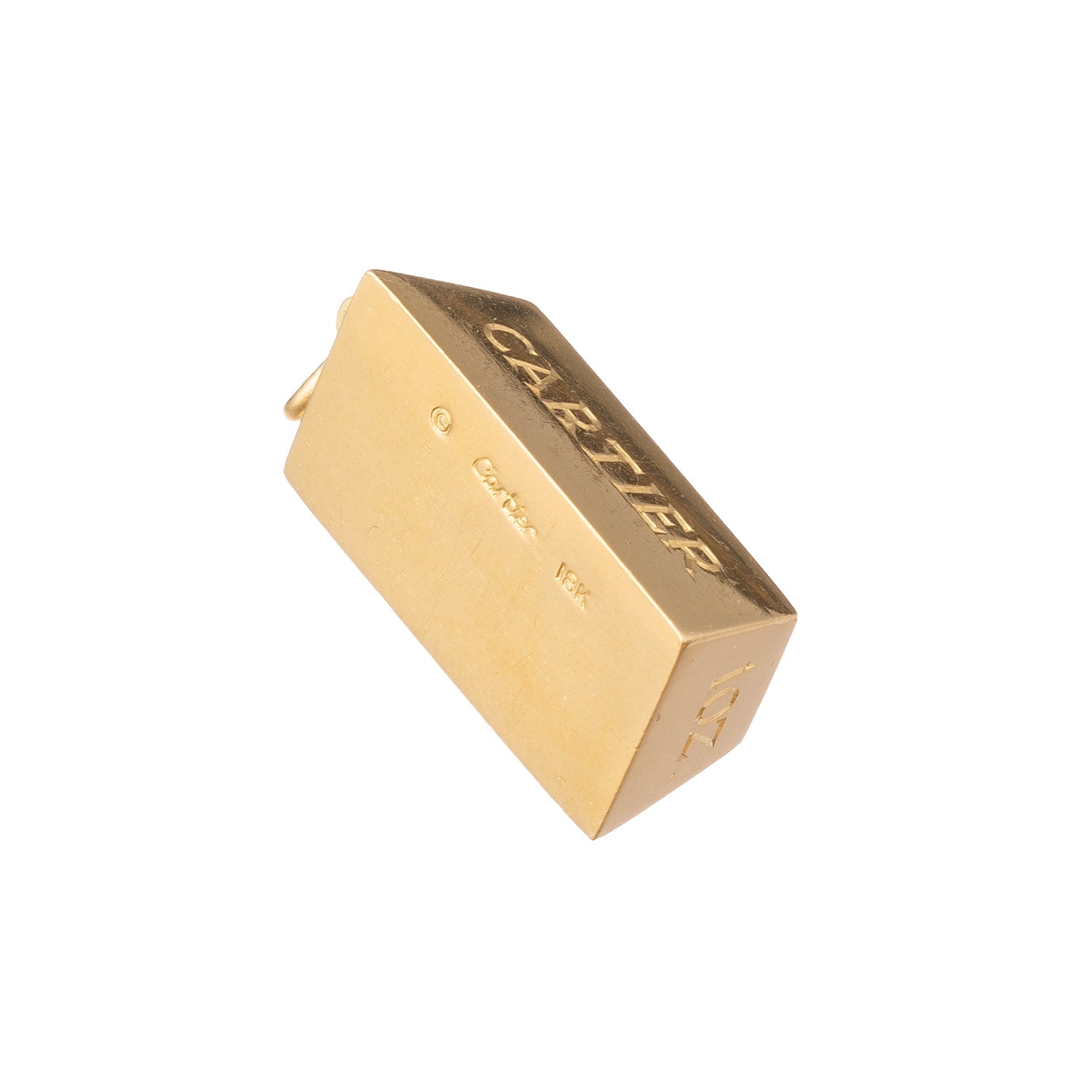 Cartier - 1970s 18k Gold One Ounce Ingot Pendant