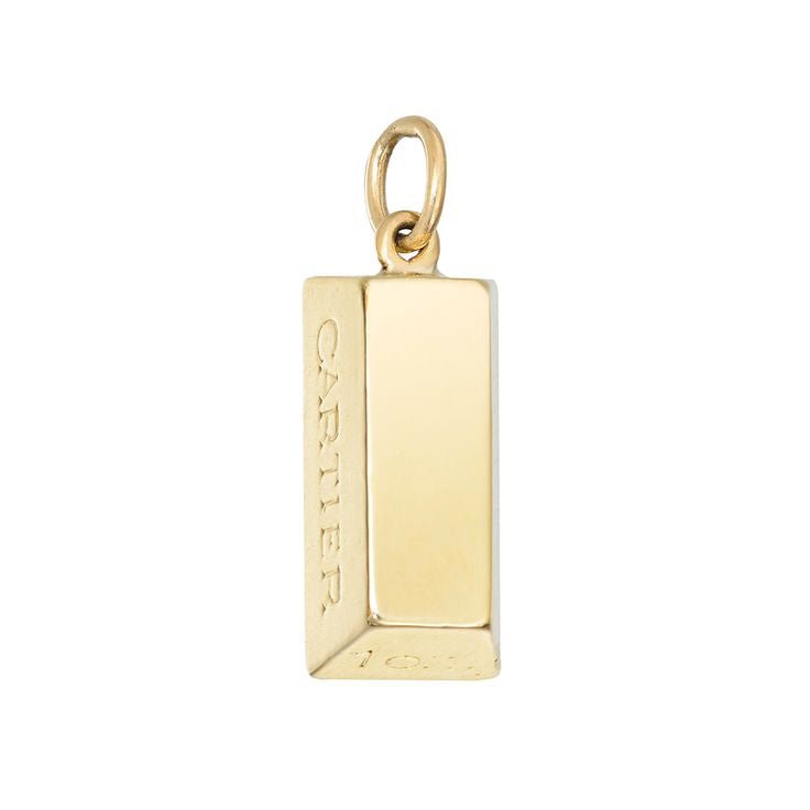 Cartier - 1970s 18k Gold One Ounce Ingot Pendant