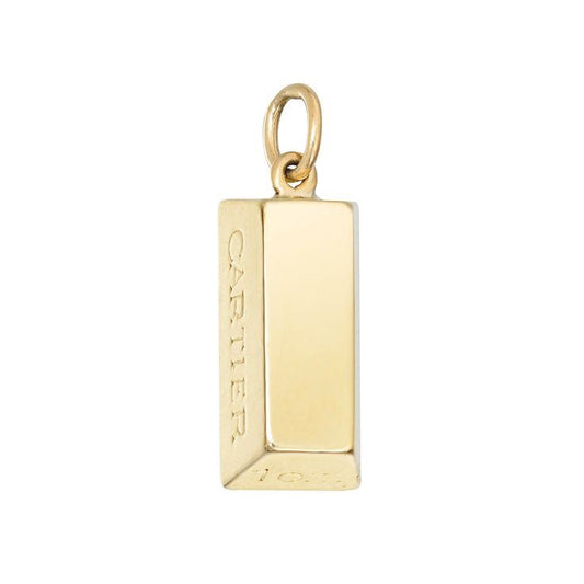 Cartier - 1970s 18k Gold One Ounce Ingot Pendant