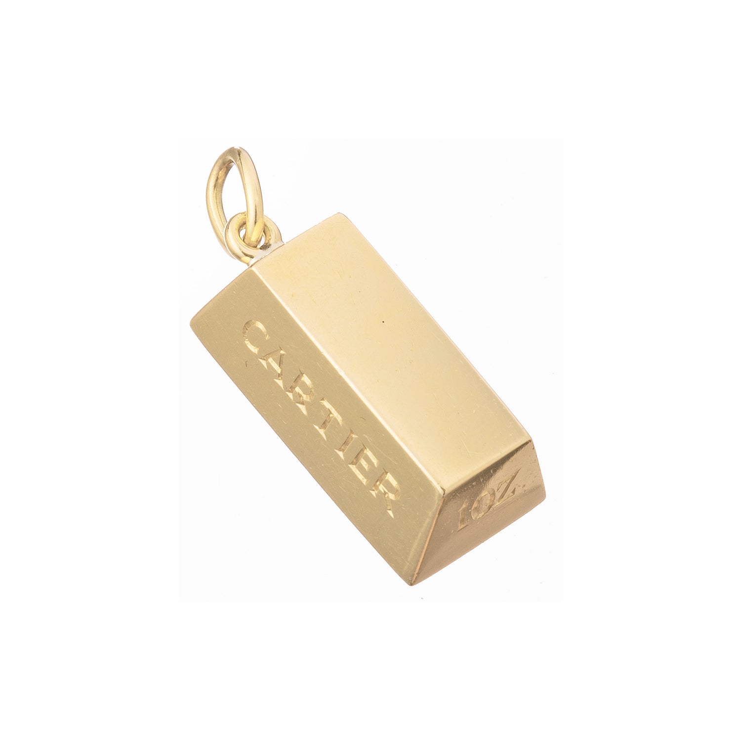 Cartier - 1970s 18k Gold One Ounce Ingot Pendant