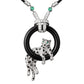 Cartier - Diamond Onyx Emerald Panthère Necklace