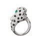 Cartier - Diamond Onyx Emerald Panthère Ring