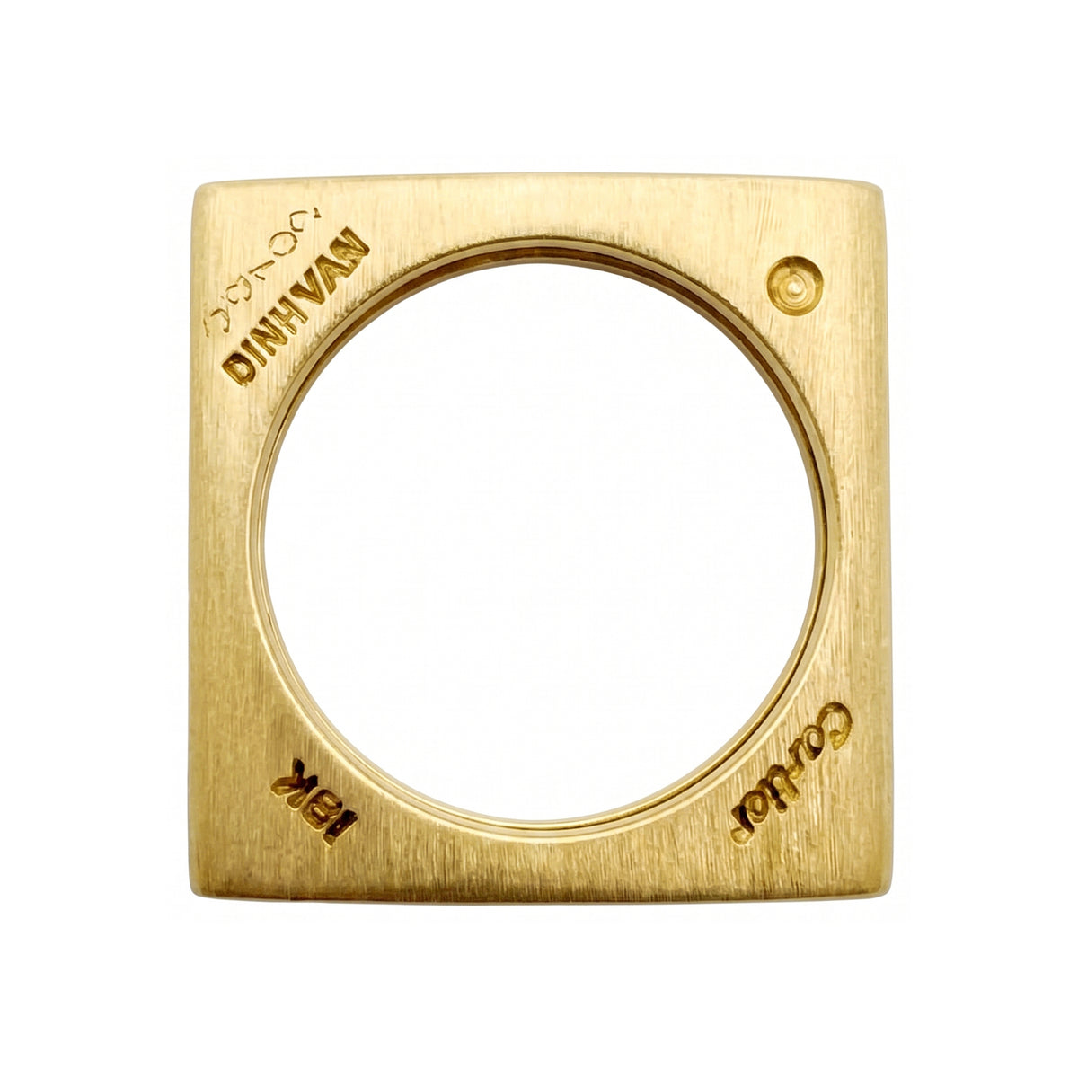 Dinh Van 18k Yellow Gold Double Faces Ring