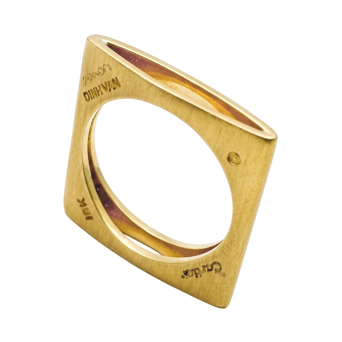 Dinh Van 18k Yellow Gold Double Faces Ring