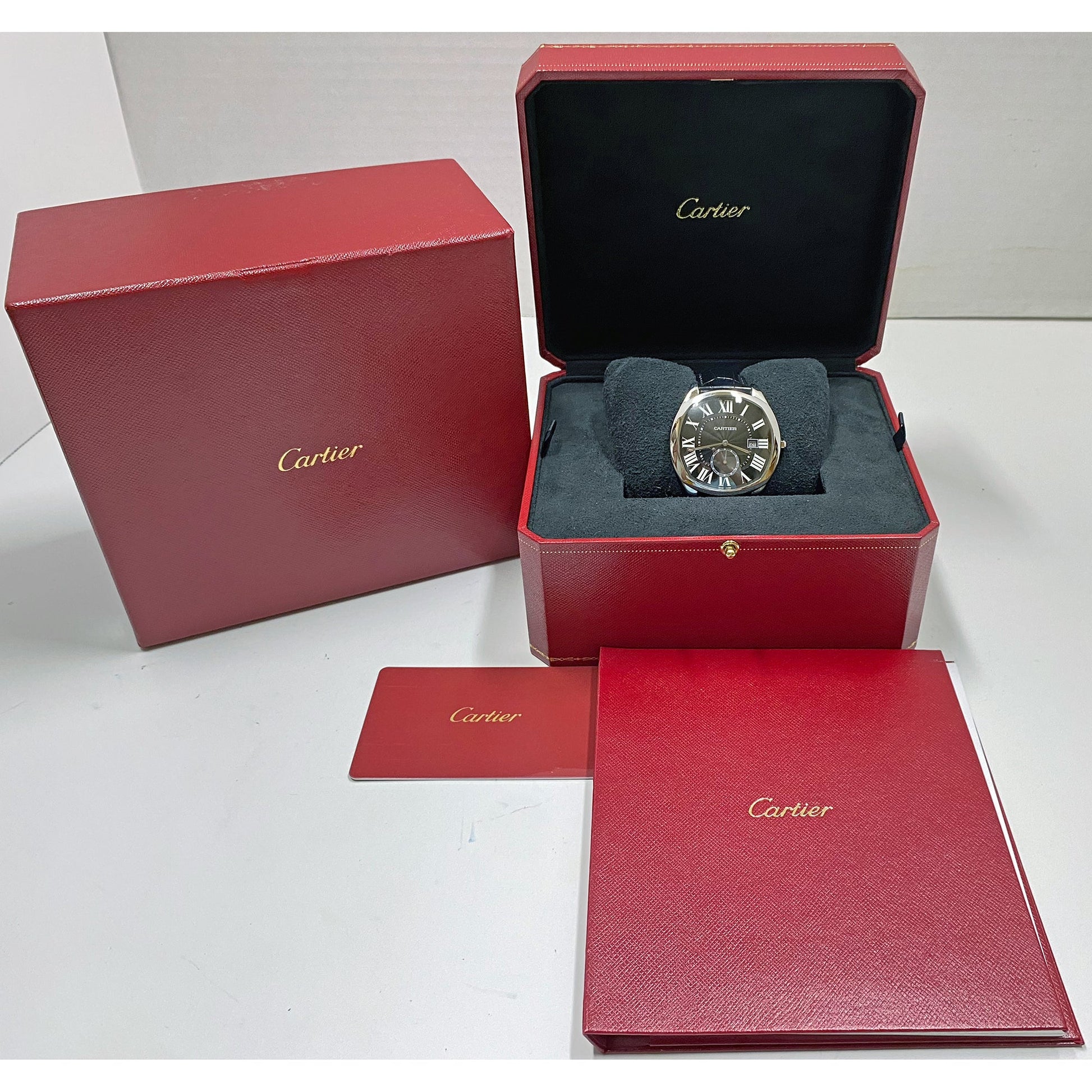 Cartier - Drive Black Dial Steel Watch WSNM0009