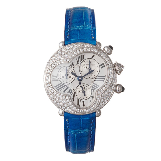 Cartier - Libre Chronograph White Gold Diamonds (2975)