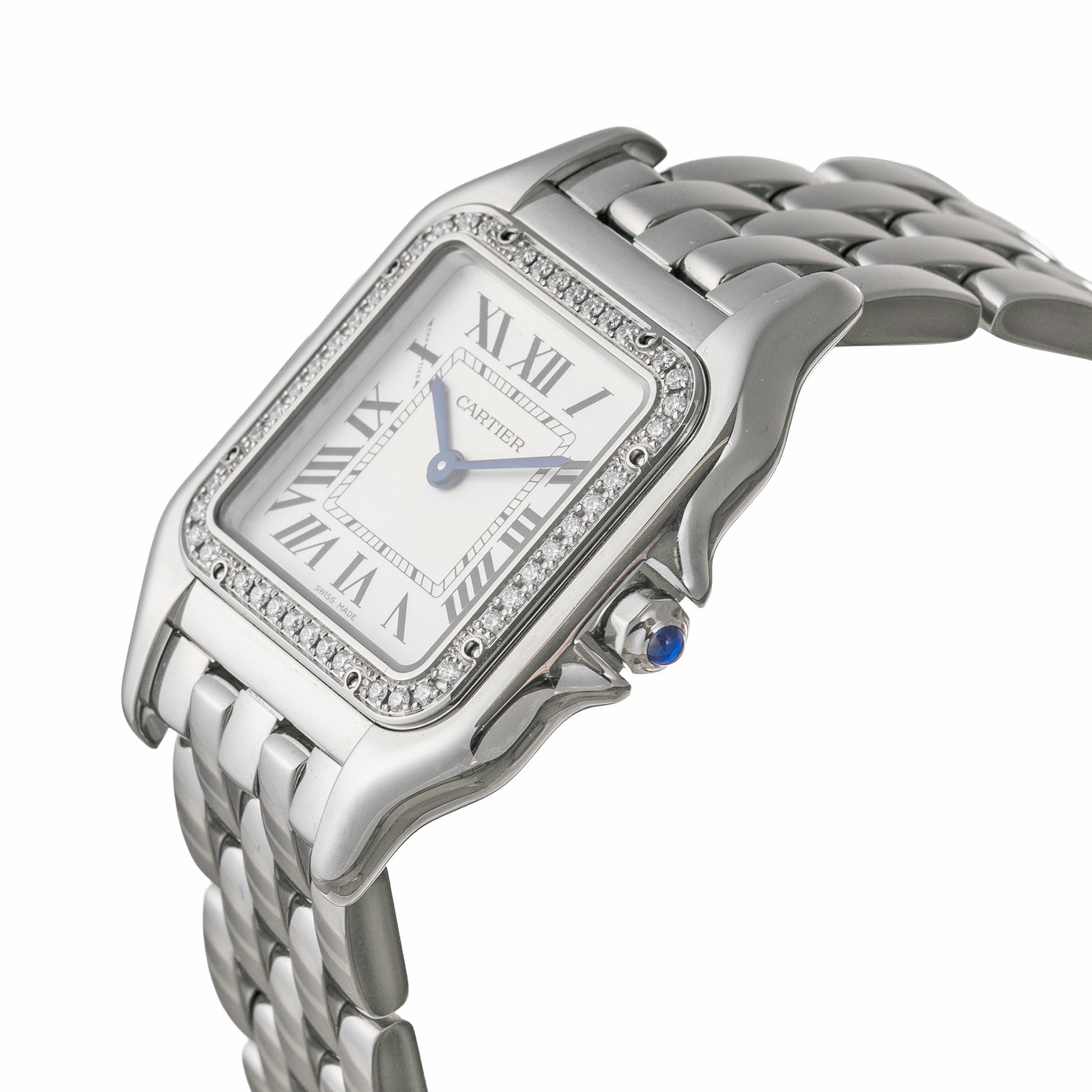 Cartier - Panthère Medium Steel Diamond Bezel (W4PN0018)