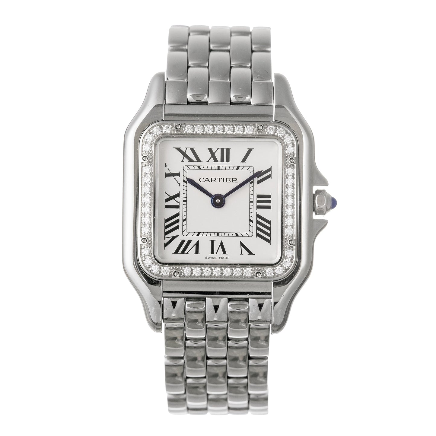 Cartier - Panthère Medium Steel Diamond Bezel (W4PN0018)