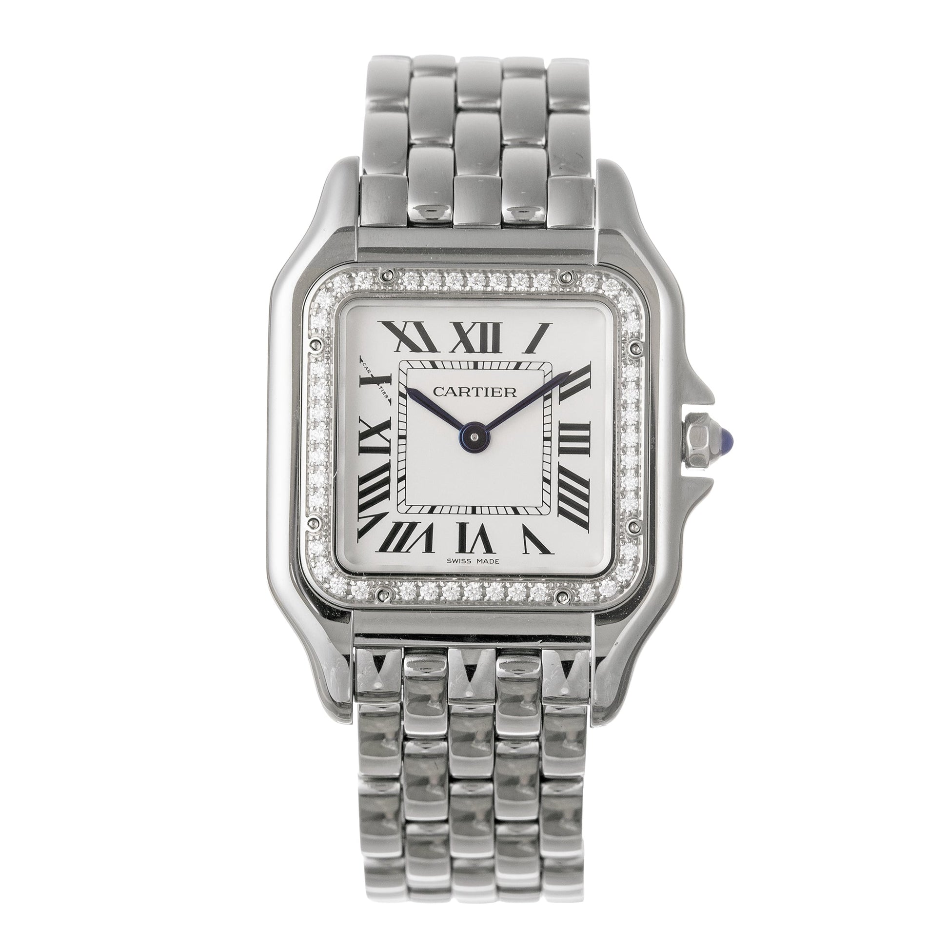 Cartier - Panthère Medium Steel Diamond Bezel (W4PN0018)