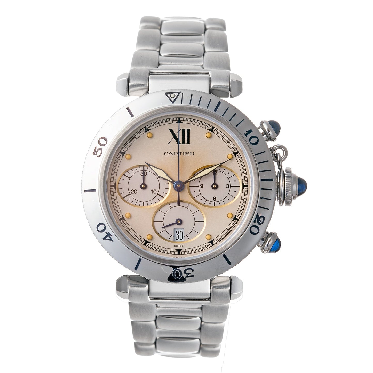 Cartier - Pasha Chronograph 38mm Steel (W3100443)