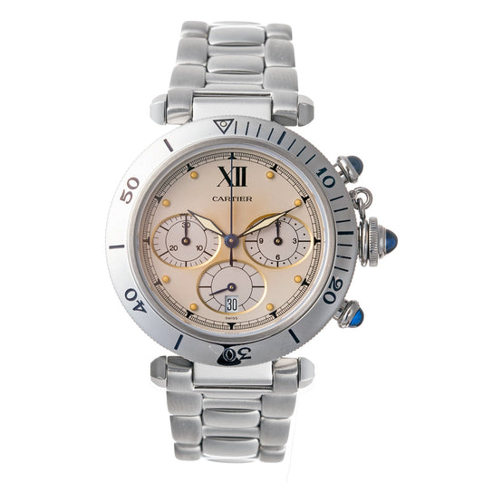 Cartier - Pasha Chronograph 38mm Steel (W3100443)
