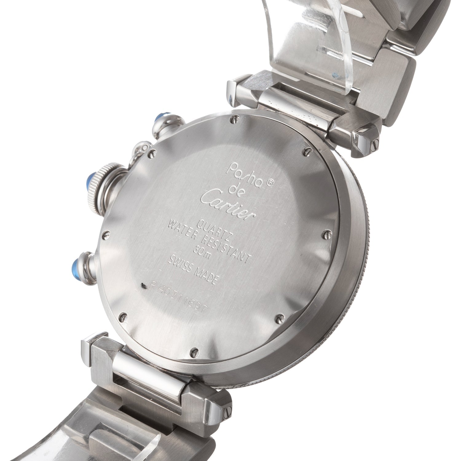 Cartier Pasha Chronograph 38mm Steel (W3100443) – Greenleaf & Crosby