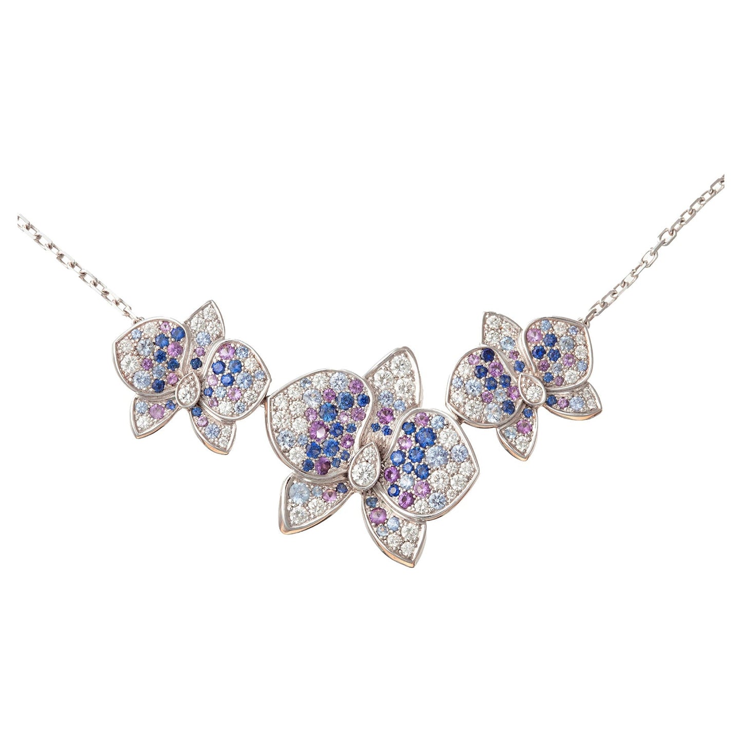 Cartier - Sapphire Amethyst Diamond Caresse d'Orchidees Necklace