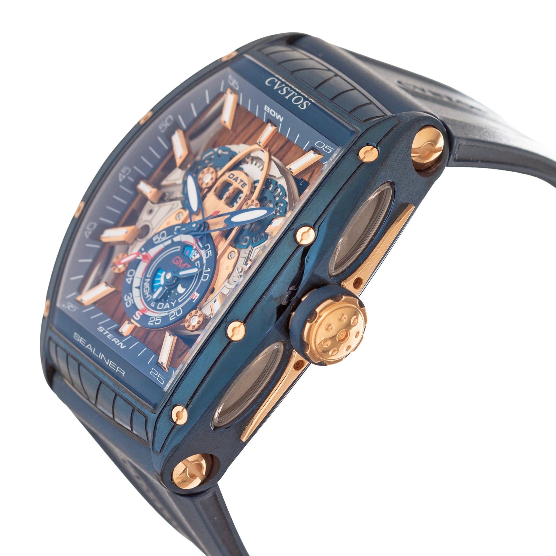 CVSTOS - Challenge II GT Sealiner GMT Blue Steel Rose Gold
