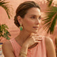 David Webb - Hammered 18k Yellow Gold Jade Drop Earrings