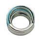 De Grisogono - 18k White Gold Light Blue Ceramic Tsavorite Allegra Ring