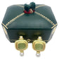 Elizabeth Gage - 18k Gold Venetian Glass Intaglio Diamond Pearl Valois Earrings