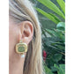 Elizabeth Gage - 18k Gold Venetian Glass Intaglio Diamond Pearl Valois Earrings