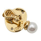 Elizabeth Gage - 18k Yellow Gold Pearl Diamond Drop Earrings