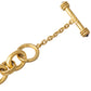 Elizabeth Locke - 19k Yellow Gold Circle Link Toggle Bracelet