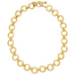 Elizabeth Locke - 19k Yellow Gold Circular Beaded Link Toggle Necklace