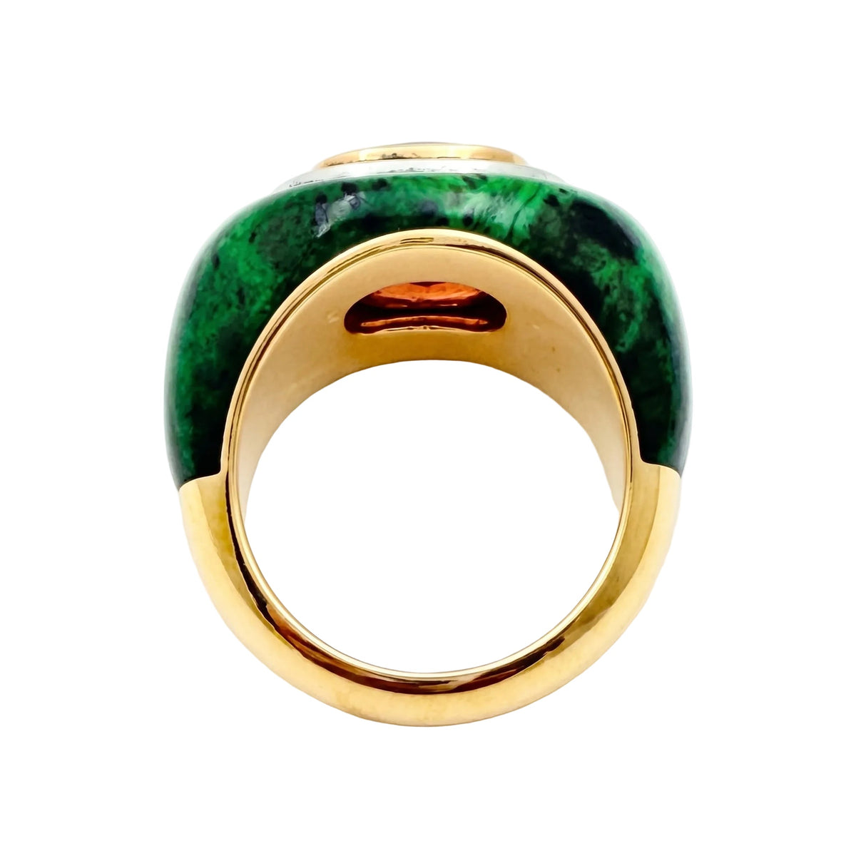 Emily Wheeler - Pink Tourmaline Diamond Maw Sit Sit Chubby Ring