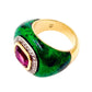 Emily Wheeler - Pink Tourmaline Diamond Maw Sit Sit Chubby Ring