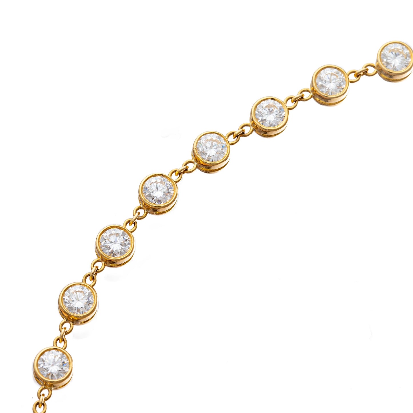 Estate Collection - 12ct Round Brilliant Diamond Chain Necklace