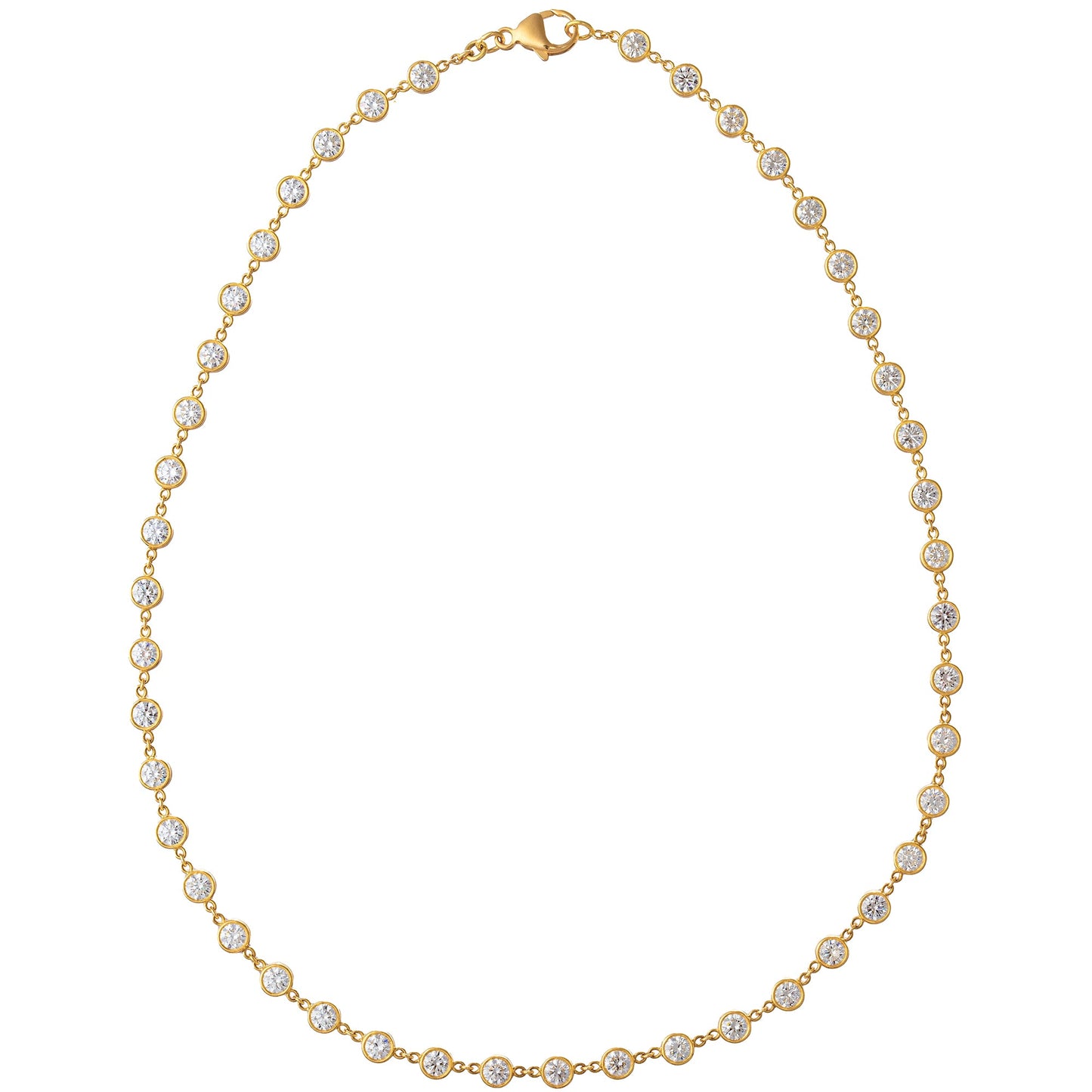 Estate Collection - 12ct Round Brilliant Diamond Chain Necklace