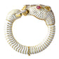 Estate Collection - 18k Gold White Enamel Diamond Horse Bracelet