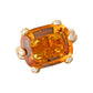 Estate Collection - 18k Yellow Gold Citrine Diamond Cocktail Ring